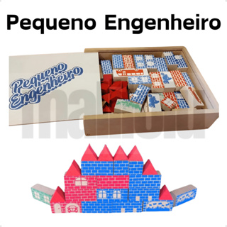 Blocos De Montar Pequeno Arquiteto Engenheiro Brinquedo Madeira Cidades Futuro Educativo Pedagógico em Oferta na Shopee