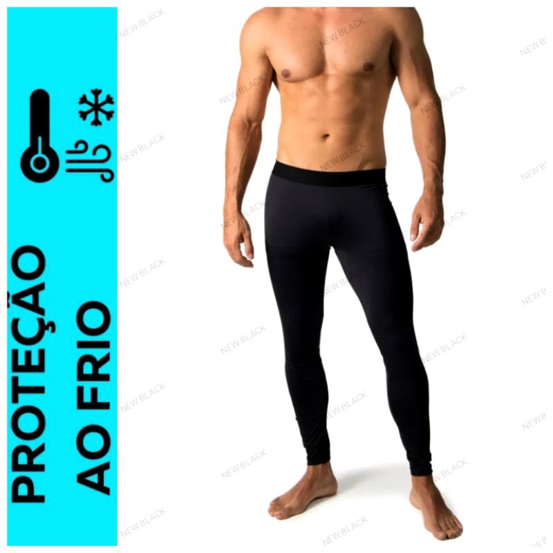 Calça Térmica Masculina de Compressão Segunda Pele Slim Fit
