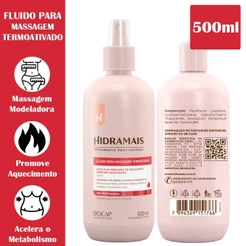 Hidramais Fluido Térmico Ativado Nicotinato De Metila Para Tratamento De Gordura Localizada Celulites e estrias 500ml