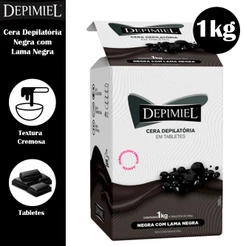 Cera Depimiel Em Tabletes Negra 1kg Original Creme ou Cera para depilação