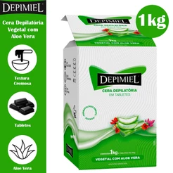 Depimiel Cera Em Tabletes Vegetal Aloe Vera 1kg