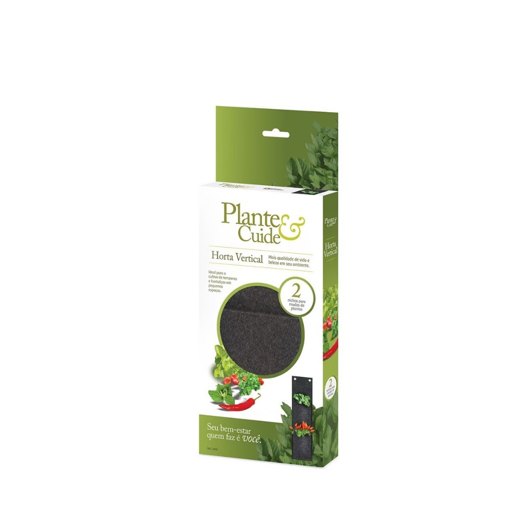 Horta Vertical Em Feltro Para Plantas Flores Temperos 2 Nicho Para Mudas Sementes
