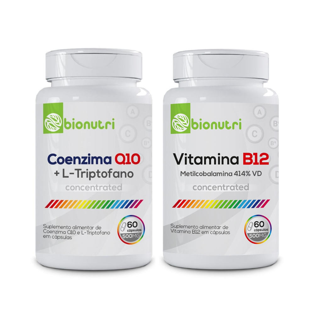 Kit Coenzimaq10 + Vitamina B12 (60 Cápsulas) - Bionutri