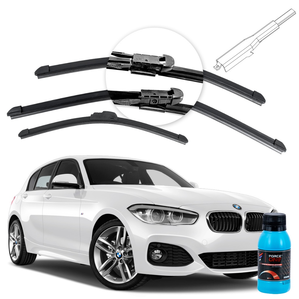 Limpador de Parabrisa BMW Serie 1 ano 08 a 19 Especifica Dianteira e Traseira em Oferta na Shopee