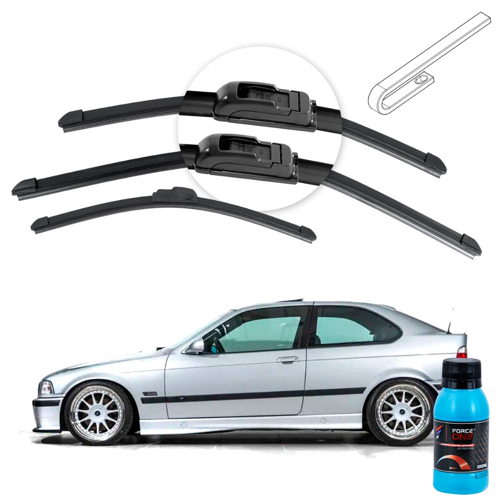 Limpador de Parabrisa BMW Serie 3 Compact E36 ano 94 a 00 Universal Dianteira e Traseira em Oferta na Shopee
