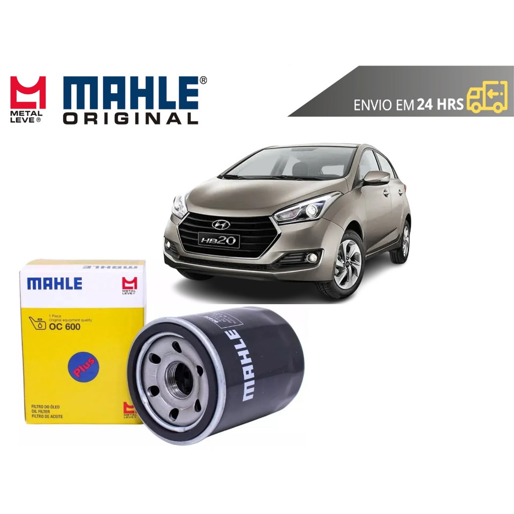 Filtro de Óleo Hyundai Hb20 Hb20s 1.0 12v 2013 a 2019 Original Mahle Metal Leve em Oferta na Shopee
