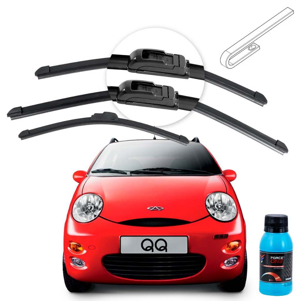 Limpador de Parabrisa Chery QQ ano 11 a 15 Universal Dianteira e Traseira em Oferta na Shopee