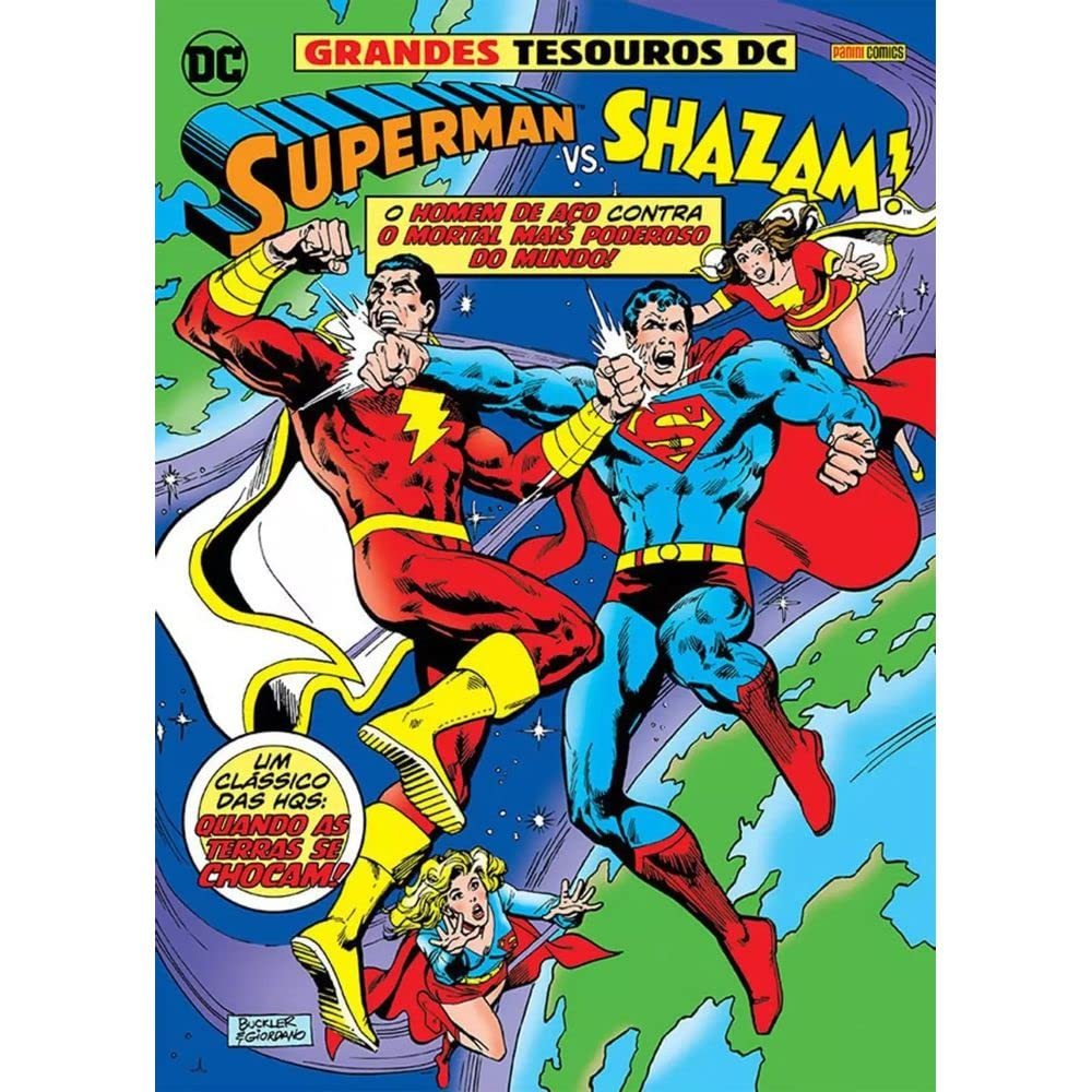 HQ Superman vs. Shazam: Quando as Terras se Chocam ! (Novo/Lacrado) HQ Grandes Tesouros DC