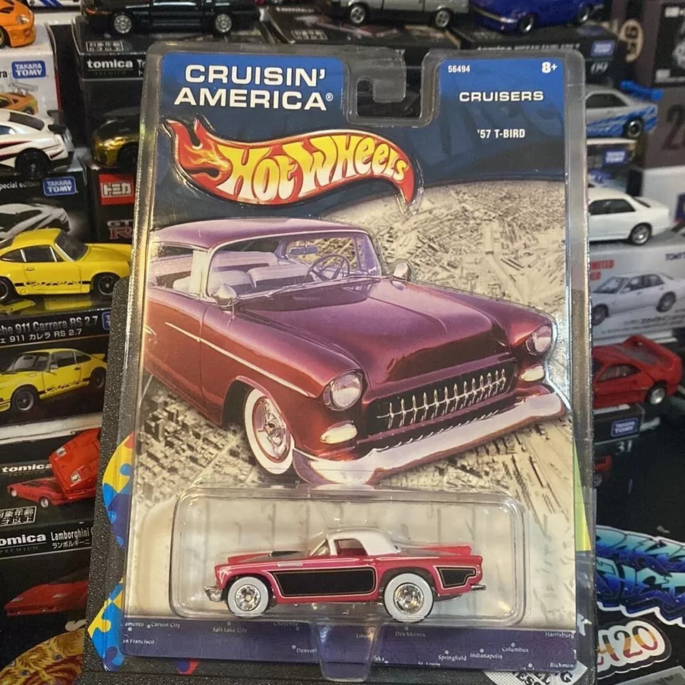 Hot Wheels Cruisin' America Cruisers 57 Ford T-Bird Thunderbird Car Toy NEW