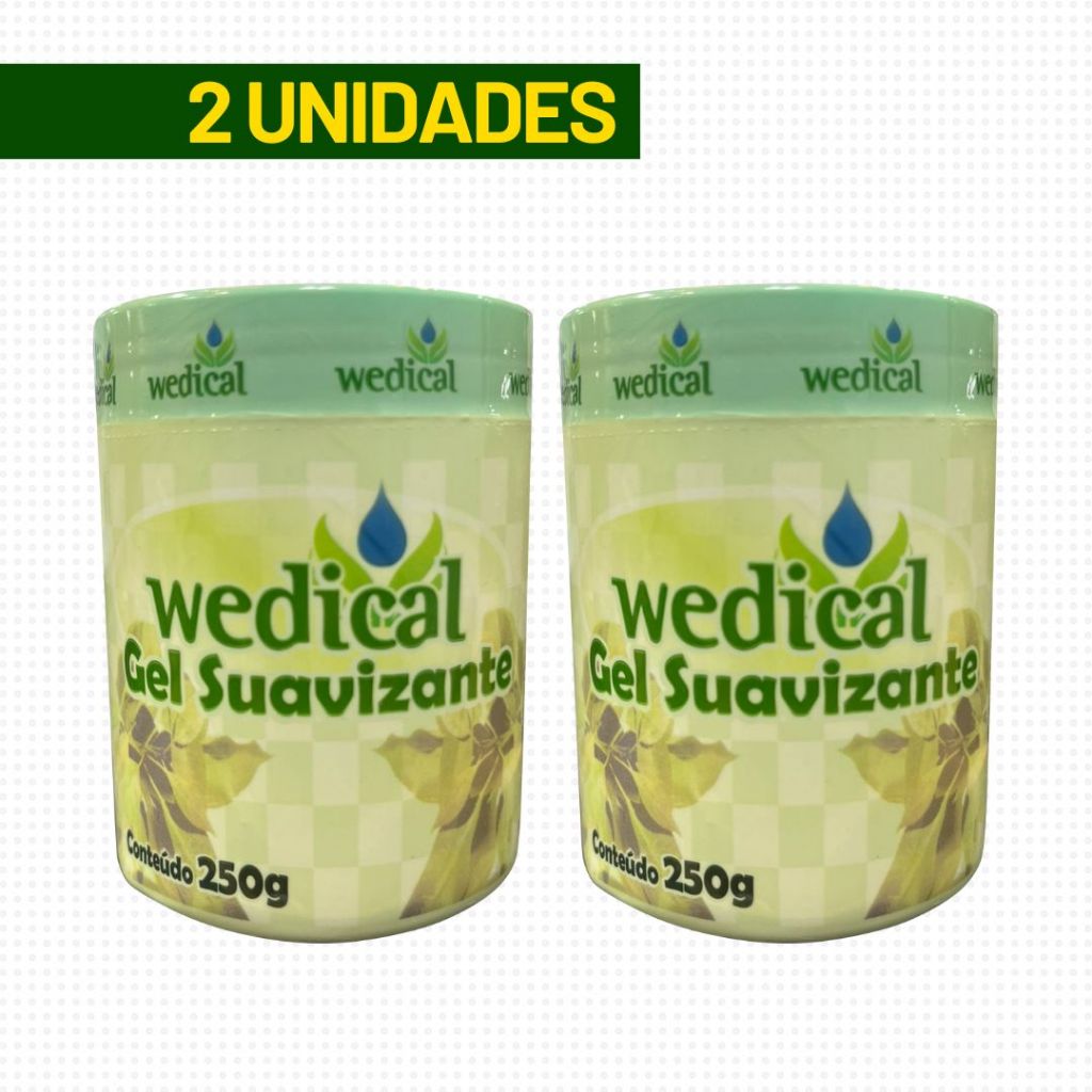 GEL MASSAGEADOR SUAVIZANTE - WEDICAL 250G - 2 UNIDADES em Oferta na Shopee