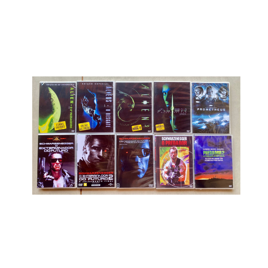 Coleção Dos Filmes Predador + Alien