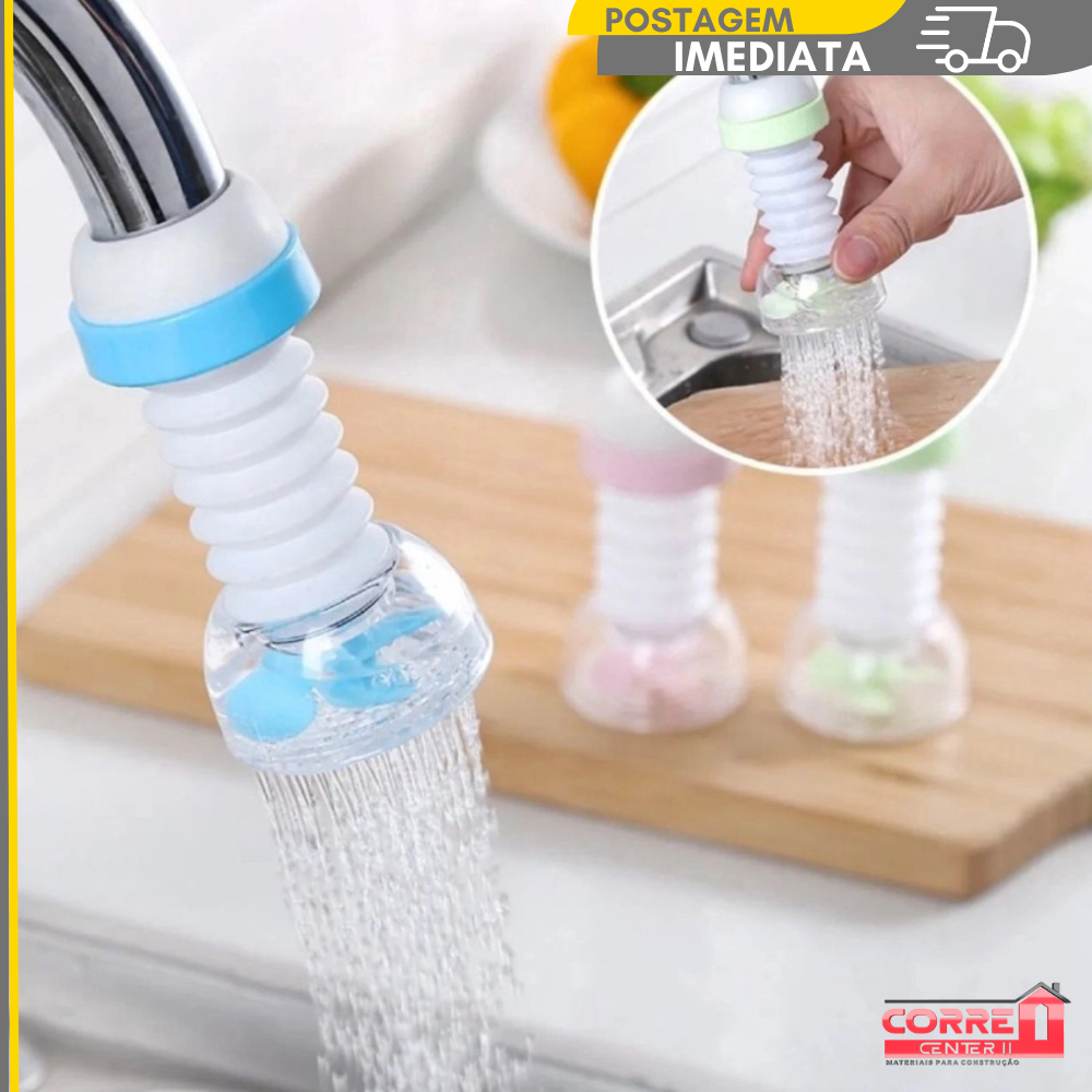Chuveirinho Extensor De Torneira Arejador Encaixe Universal Gira 360º em Oferta na Shopee