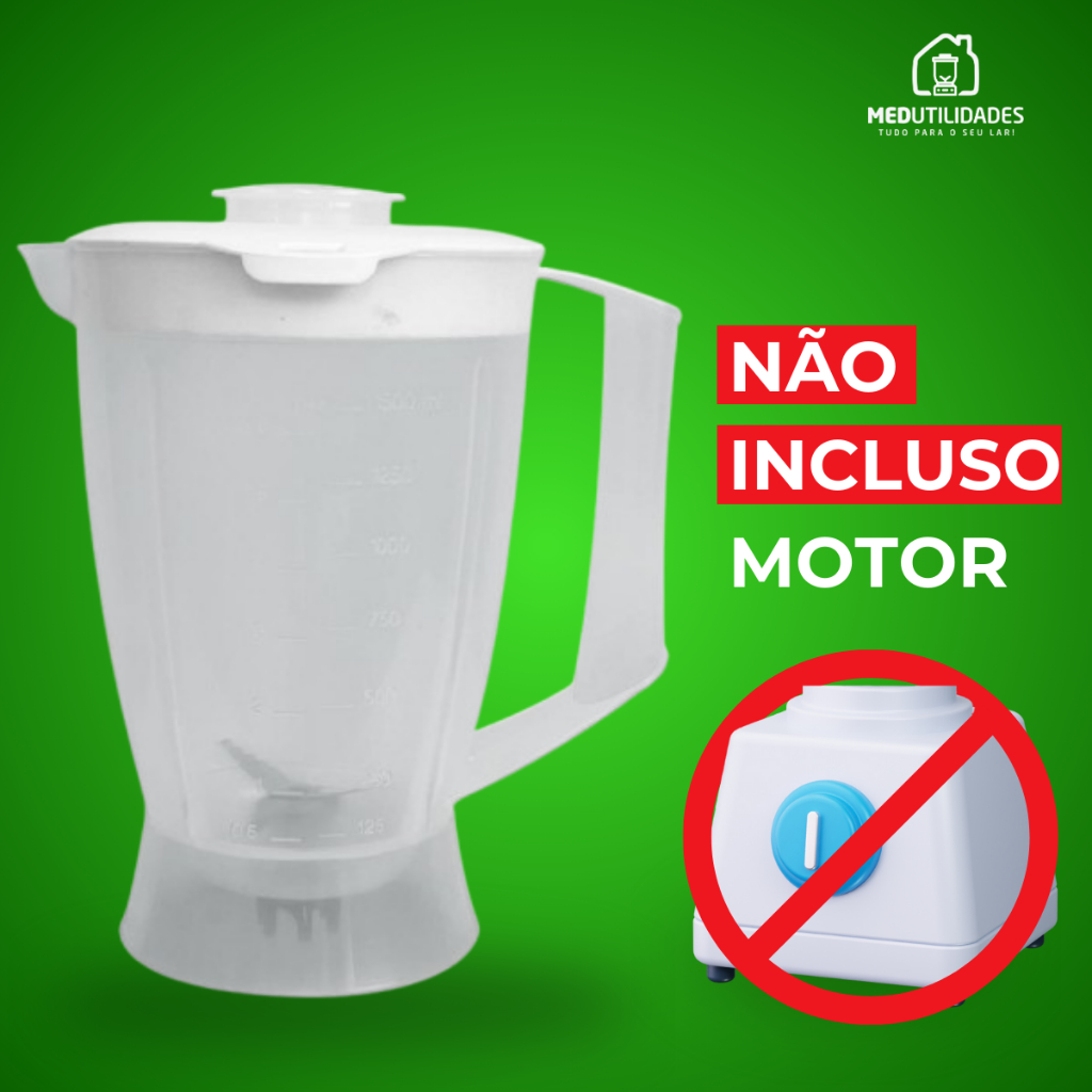 Copo de Liquidificador serve para Walita Liq Faz/ confort/ liq mais RI 2008/ Ri 2009/ 1720/ 1725