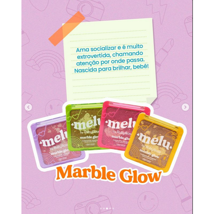 Marble Glow Iluminador Facial Melu by Ruby Rose RR-F860