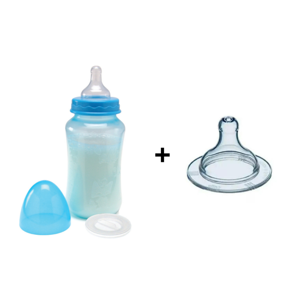 Mamadeira Gorduchinha 330ml + Bico Extra de Silicone (4565)