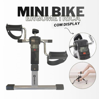 Mini Bicicleta Compacta portátil com display indoor Para Exercício Ergométrica Bike