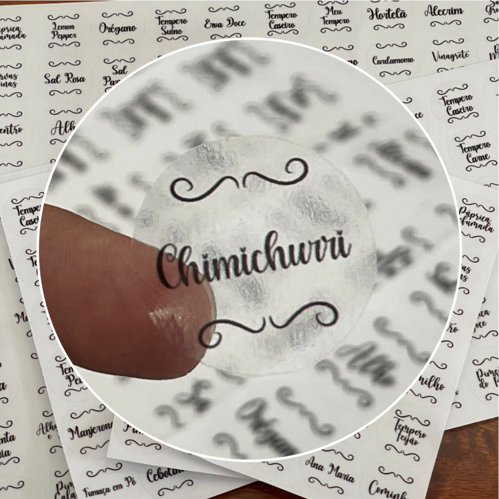 Etiquetas Para Temperos Condimentos Porta Tempero Potes Vinil Prova D'Água - 66 Adesivos em Oferta na Shopee