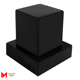 Acabamento Registro Quadrado Chuveiro Luxo ABS Preto Padrão Deca 1/2 e 3/4 em Oferta na Shopee