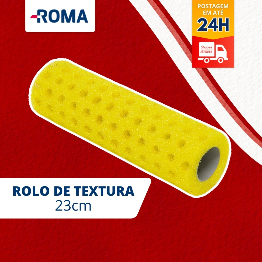 ROLO DE TEXTURA PARA CHAPISCO 23CM - ROMA