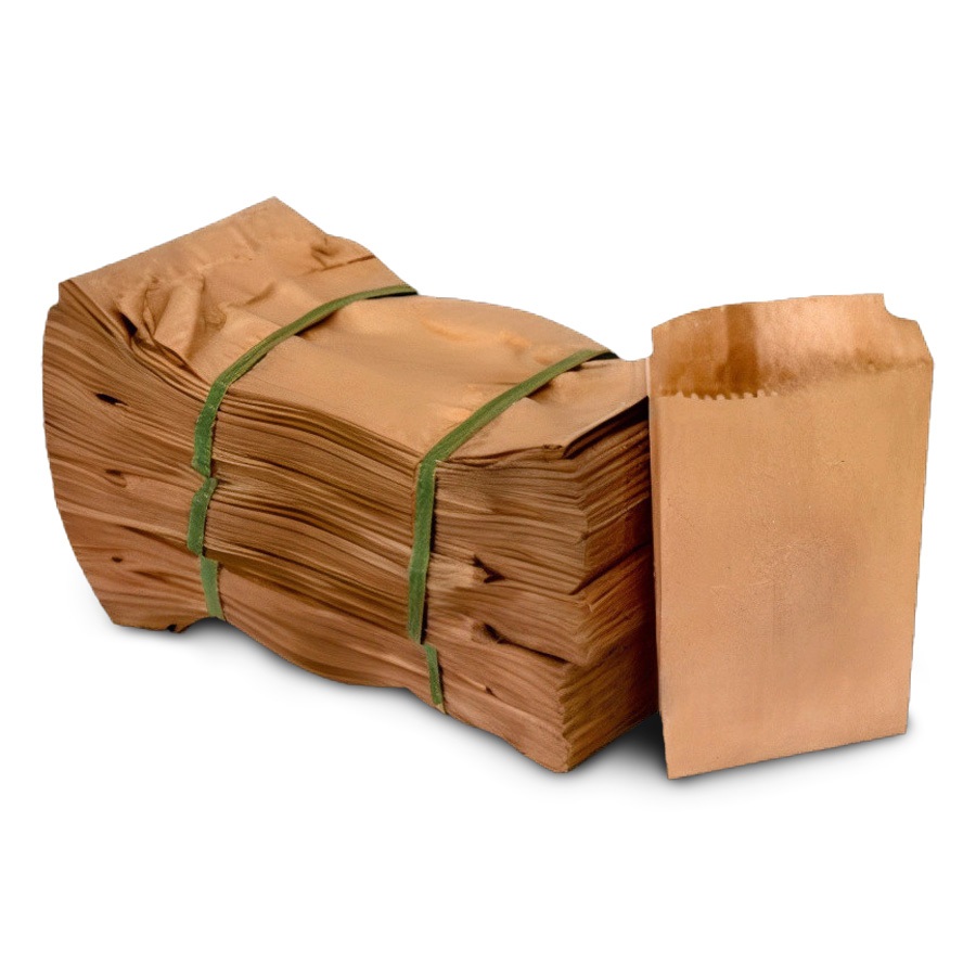 Saco de Papel Mix Kraft 10 kg - Pacote com 500 Unidades | Ideal para Pães, Delivery, Padaria e Mais!