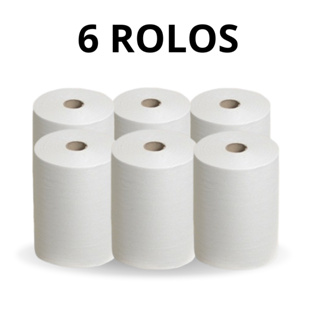 Papel Toalha Bobina de autocorte rolo de 20cm x 200 metros 6 rolos em Oferta na Shopee