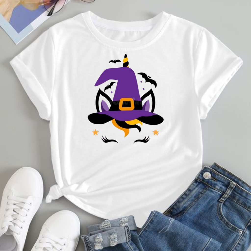 Camiseta T-shirt de Gatinha Bruxa
