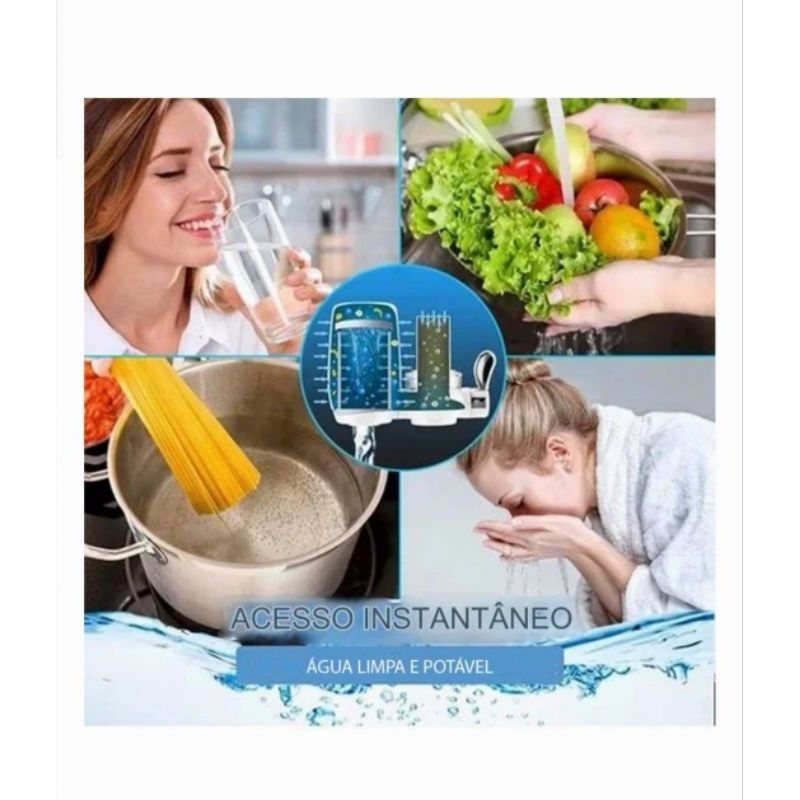 Filtro Purificador Agua Potavel Limpa Torneira Pia Balcao Cozinha Banheiro Casa Balcao Restaurante