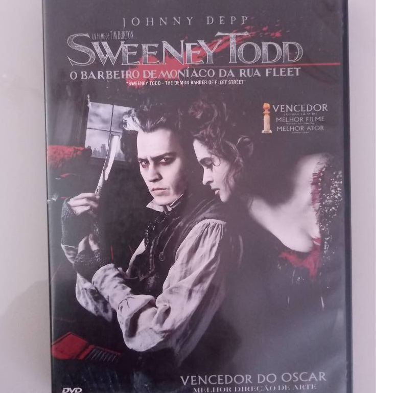 sweeney todd - o barbeiro demoniaco da rua fleet - dvd - johnny depp - tim burton