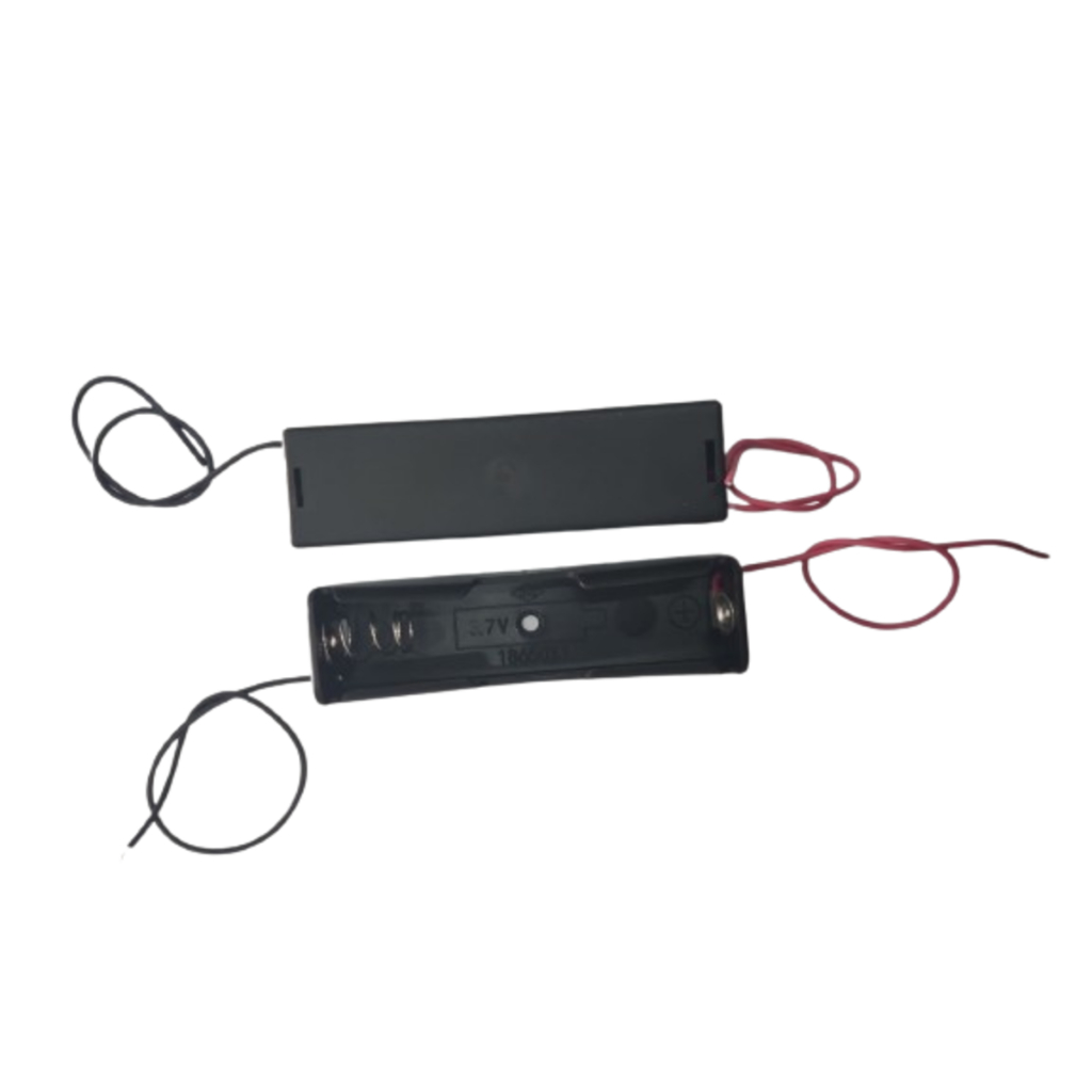 Case Suporte Bateria 18650 Para 1 Bateria 3,7v Kit 2 Peças