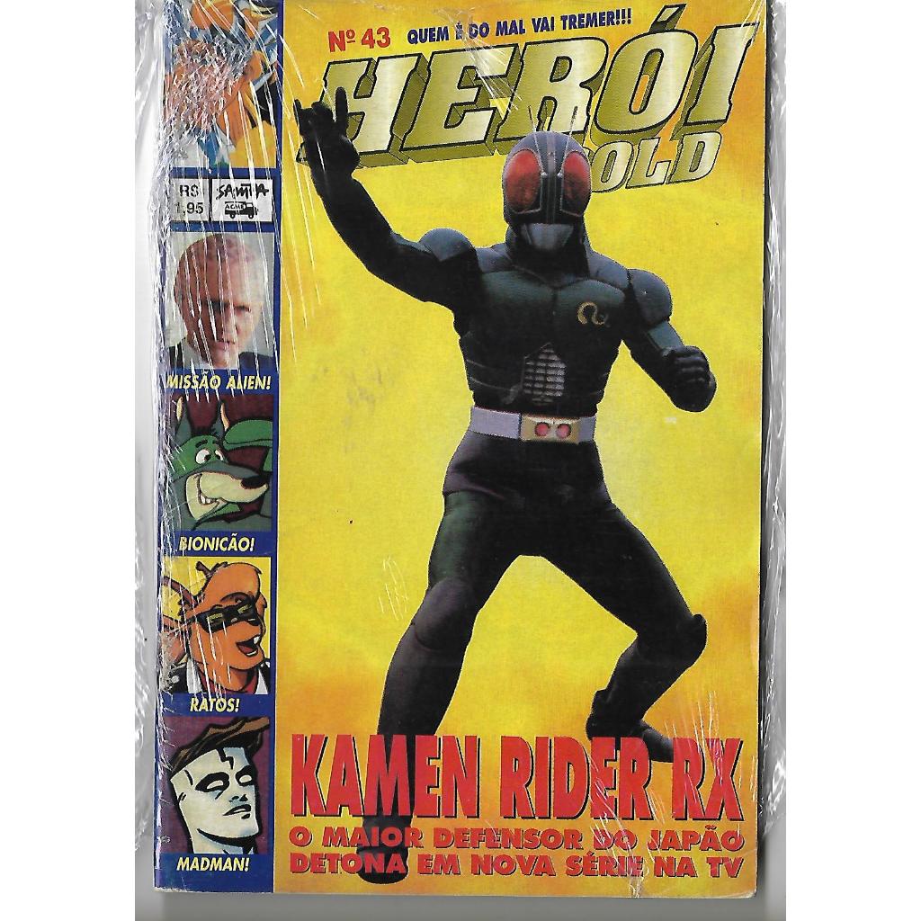 Revista Herói Gold 43 Kamen Rider Black RX - Editora Sampa