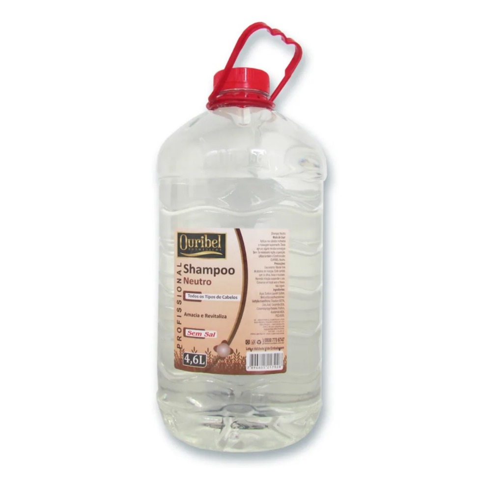 Shampoo Salão de Beleza Ouribel Neutro 4,6 Litros em Oferta na Shopee