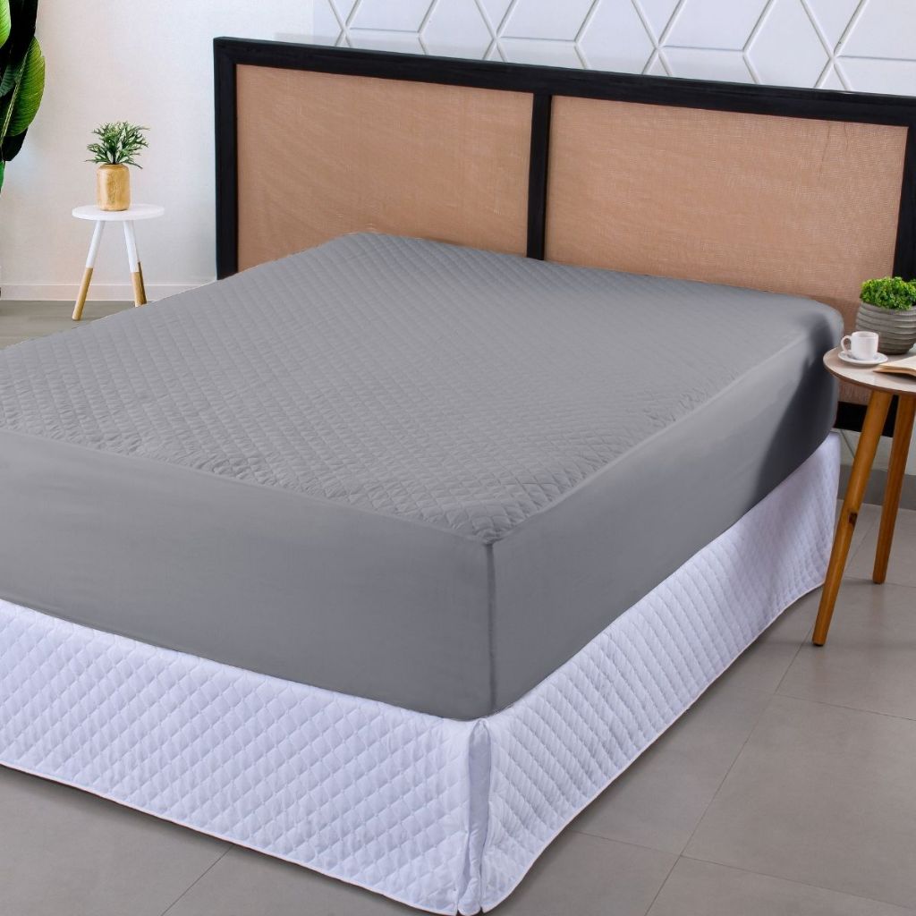 Capa Protetora Impermeável Para Colchão Solteiro 1,90x0,90x0,30 Com Elástico Resistente Anti Xixi