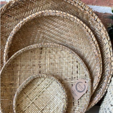 Kit 4 Peneiras De Palha Decoração Elegante Coisas Diferentes Para Casa Natal Artesanato