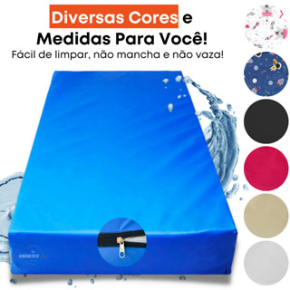 Capa Colchão Impermeável Antialérgica Protetor Material Hospitalar Segura Xixi Solteiro Ca...