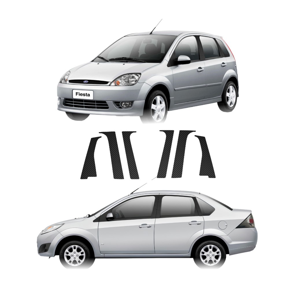 Jogo Adesivos Blackout Ford Fiesta 2003 a 2014 em Oferta na Shopee