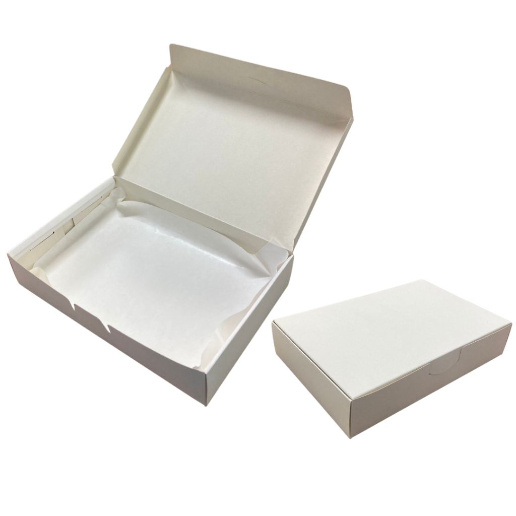 100 Caixa Para Salgados Porções Batata Frita Delivery + Antigordura - REF04 - Branca 25x17x5cm em Oferta na Shopee