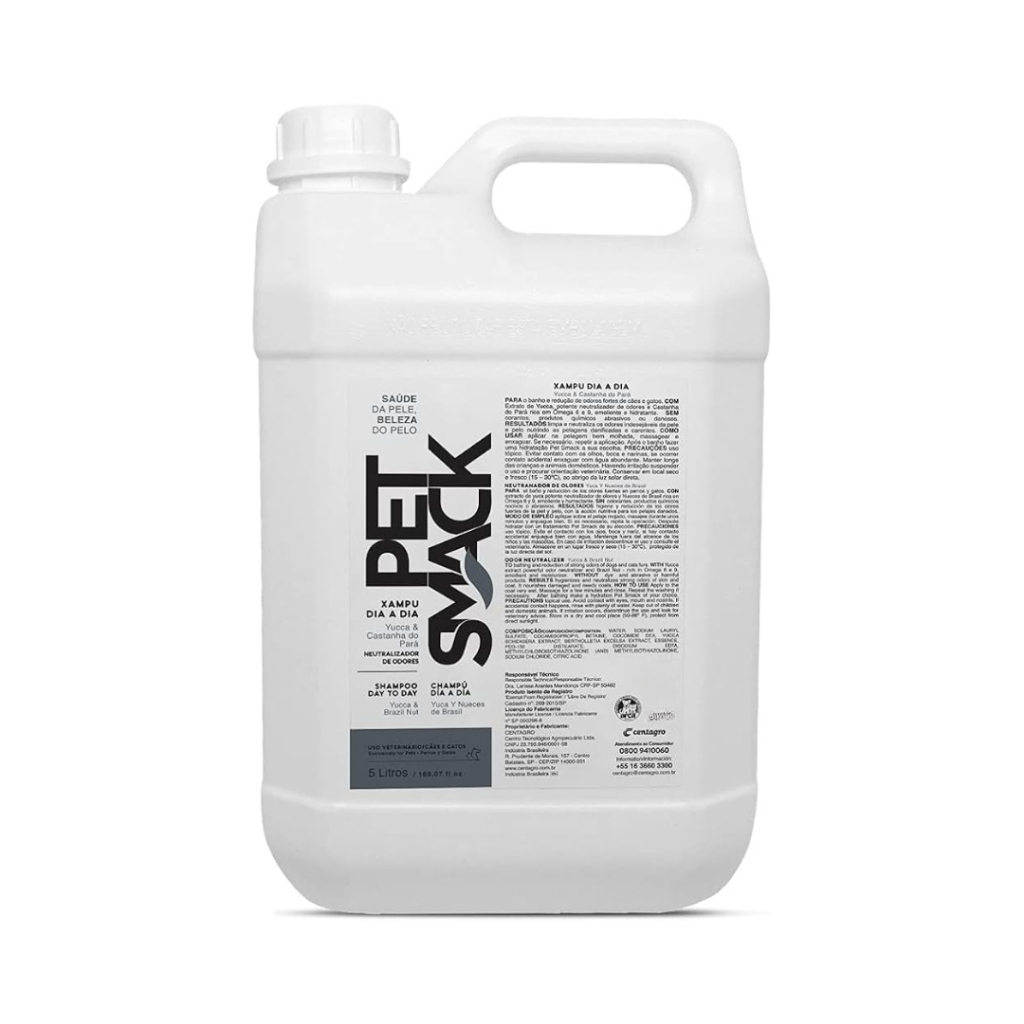 Shampoo Para Cães e Gatos Dia a Dia 5L Pet Smack