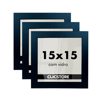 Kit 3 Molduras Para Quadros 15x15 Com Vidro Poster Retrato em Oferta na Shopee