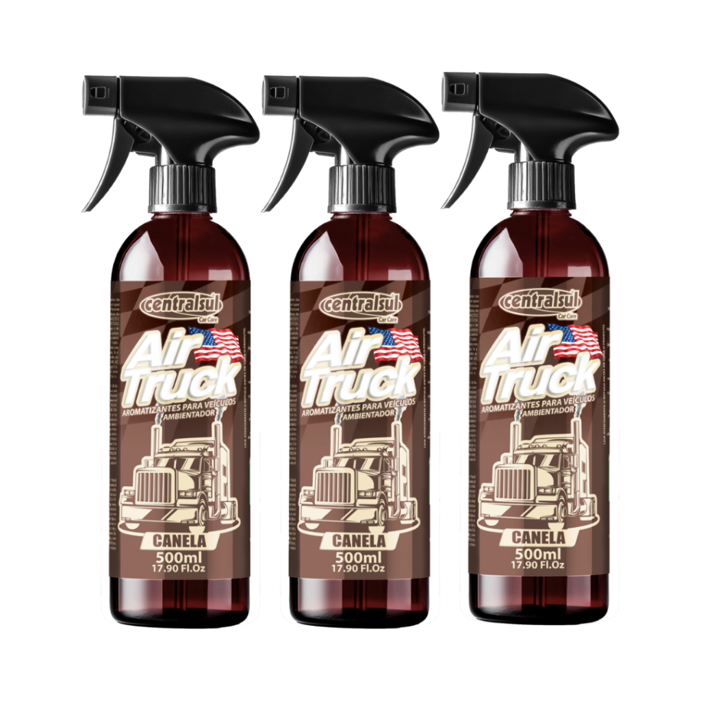 3 Aromatizante Air Truck Canela Centralsul 500ml