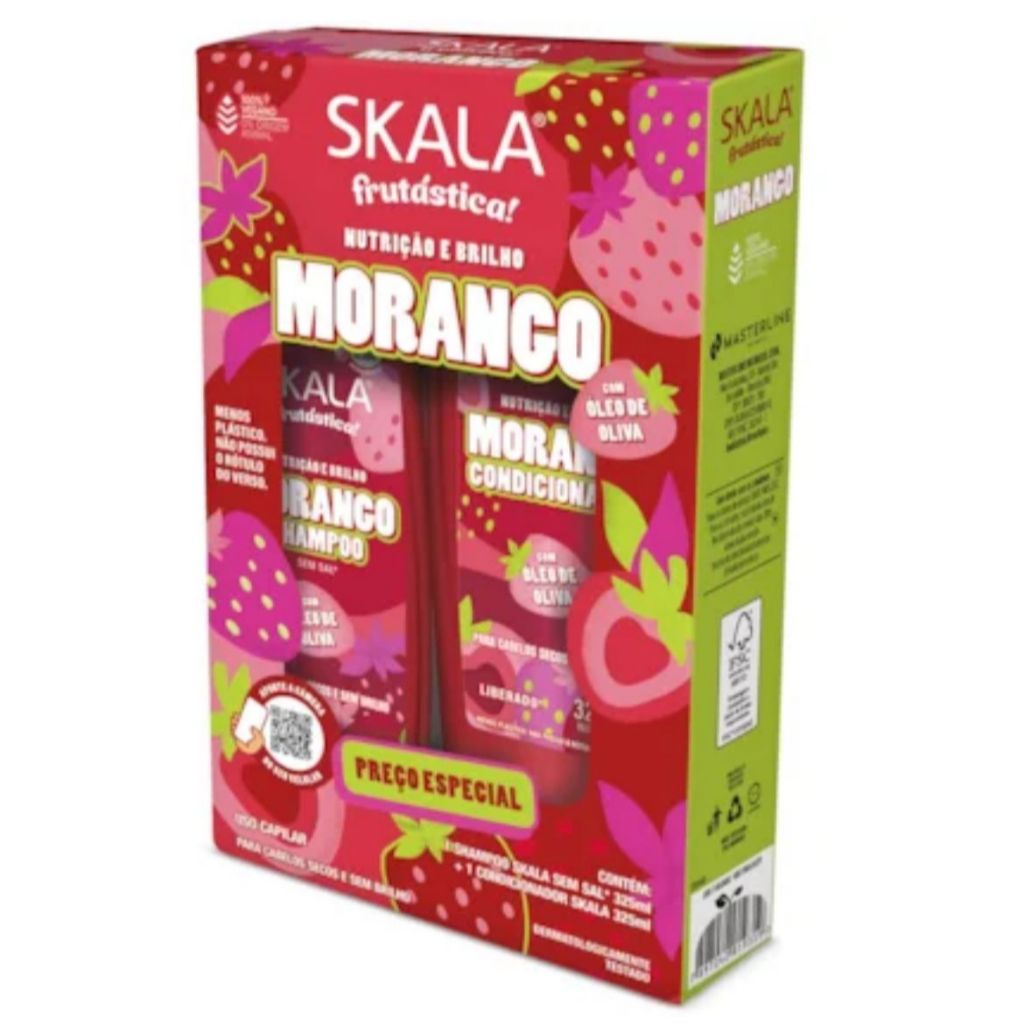 Kit Skala Frutástica Morango Shampoo 325ml + Condicionador 325ml
