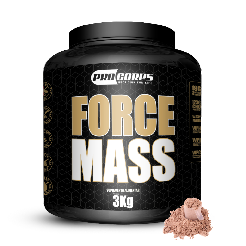 3kg Hipercalórico: Force Mass Procorps Aumente sua Massa Muscular