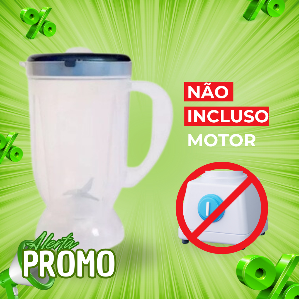 Copo de liquidificador serve para Mondial Line/ Red/ Power /Ultra /Fast Power / Power2i / Ultra