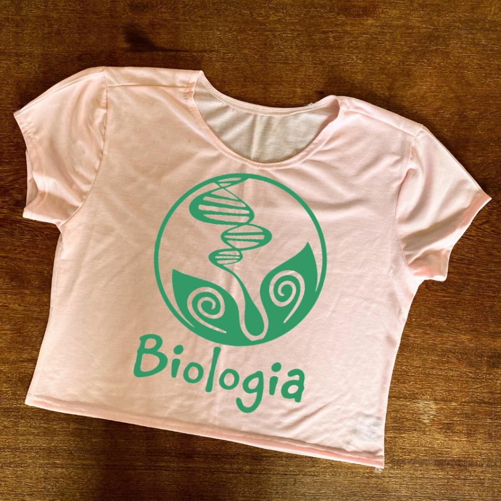 Cropped de Biologia com Logo - Baby Look Feminino