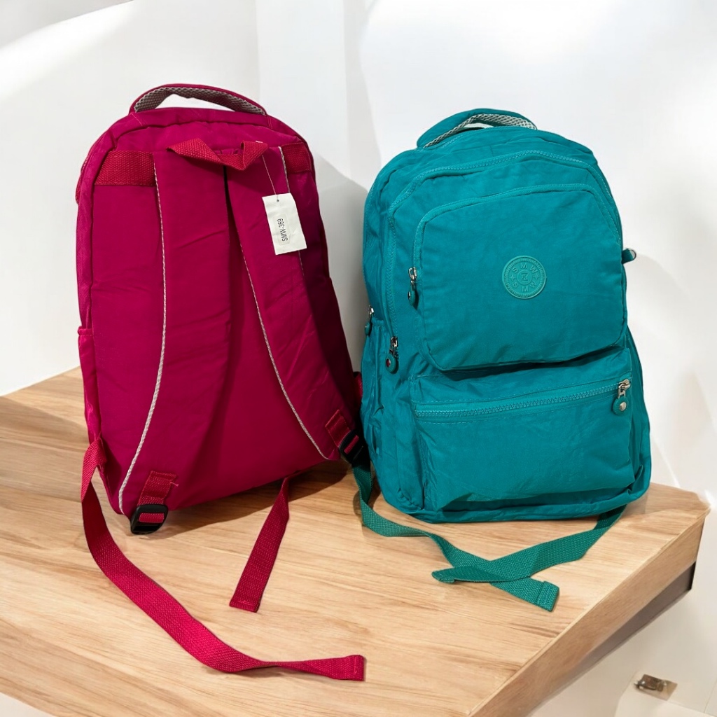 Mochila Grande Casual Escolar Feminina Masculina em Nylon Impermeável - Volta as Aulas em Oferta na Shopee