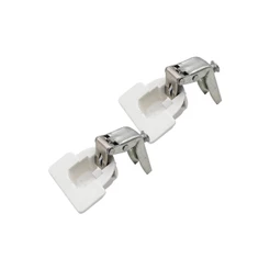 Kit Com 2 Dobradiças AL2 Ângulo 95° Para Armário De Aço Clic