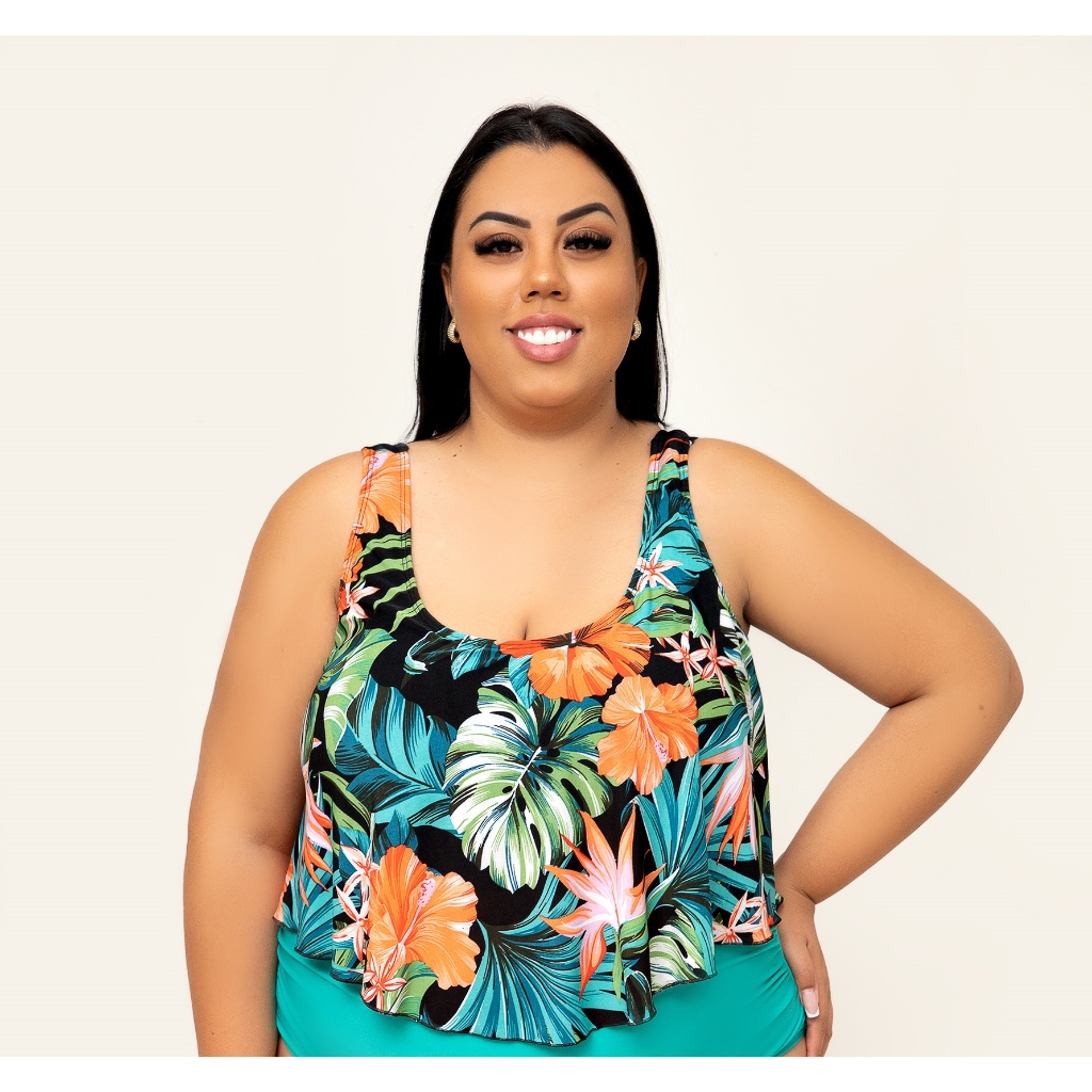 Top De Biquíni Blusinha Parte De Cima Avulsa De Biquíni Plus Size Top Cropped
