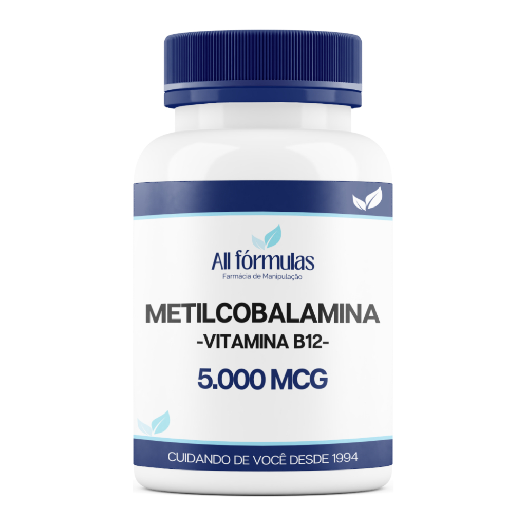 Vitamina B12 Metilcobalamina 5.000mcg - 60, 120, 180 Cápsulas em Oferta na Shopee