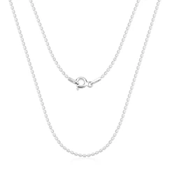 Corrente Feminina de Prata 925 Elo Arroz com 45cm