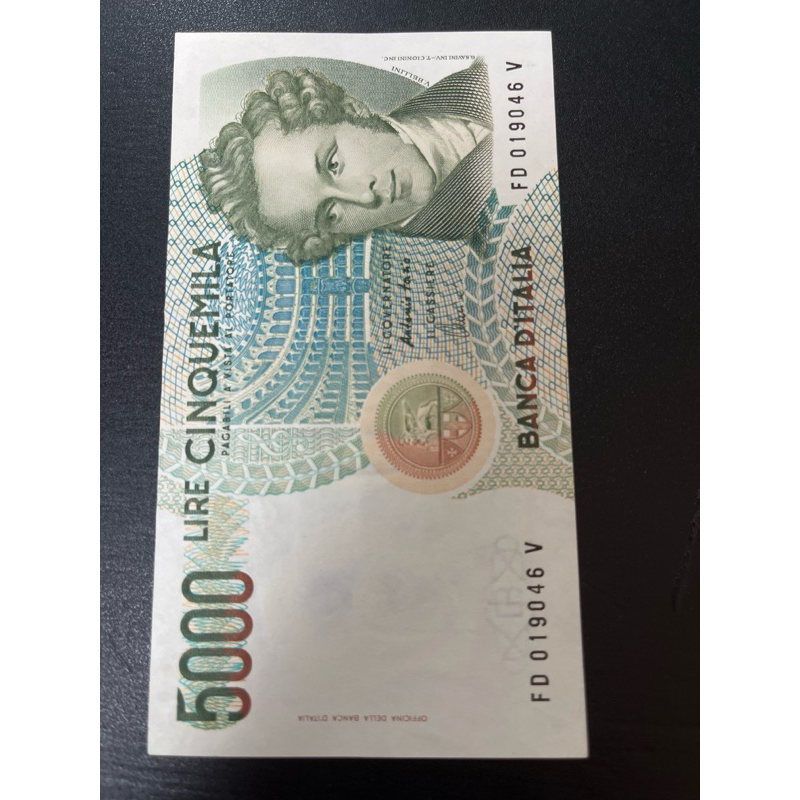 Cédula Itália 🇮🇹 5.000 ₤ - Itália - Lira mbc B494
