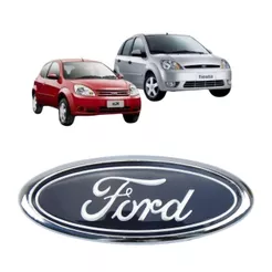Emblema Grade Fiesta Street 00 a 06 modelo Zetec Porta Mala Ford Ka 1999 a 2005 Logo Ford Oval Reto